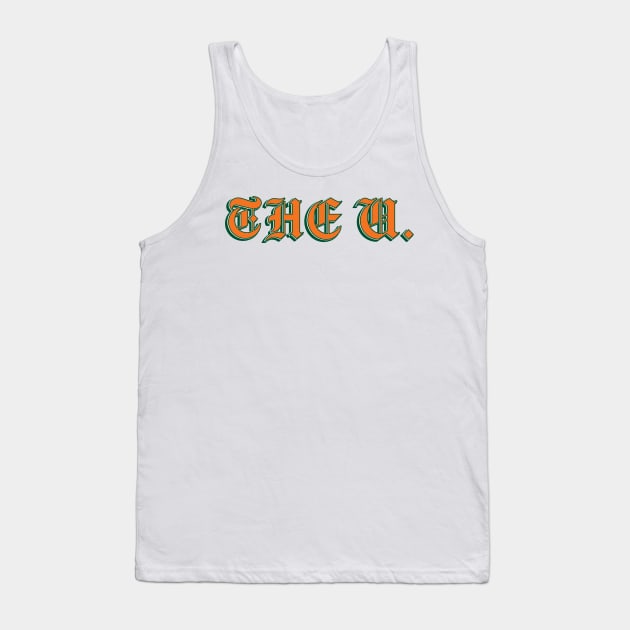 UMiami Sticker Tank Top by AashviPatel